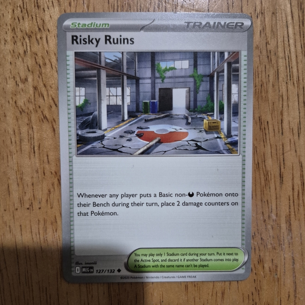 🔥 QTY 3 Pokemon Risky Ruins Trainer Card